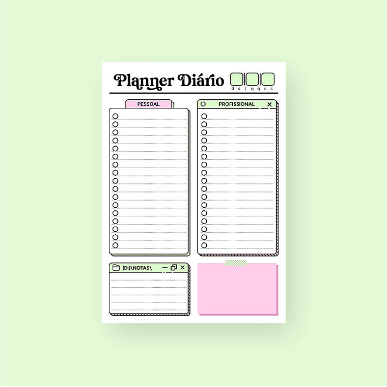 Arquivo Planner Diário  2