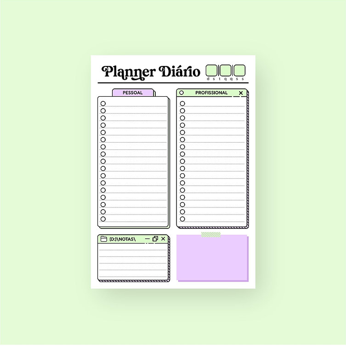 Arquivo Planner Diário  3