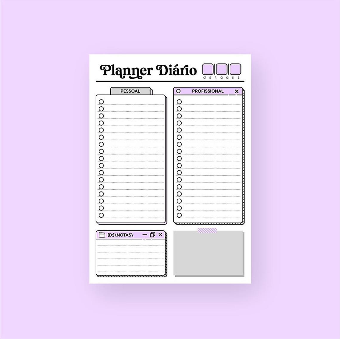 Arquivo Planner Diário  4