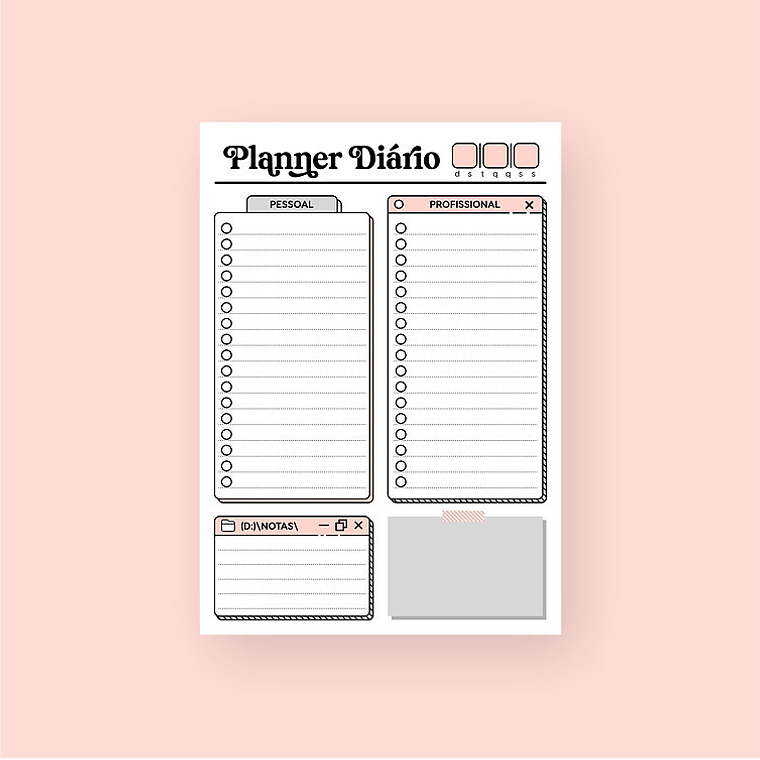 Arquivo Planner Diário  6