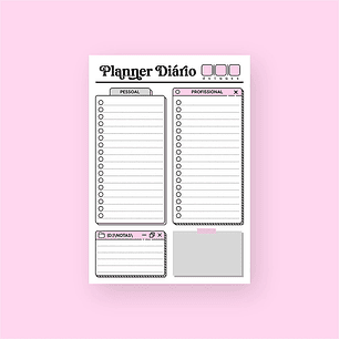Arquivo Planner Diário 