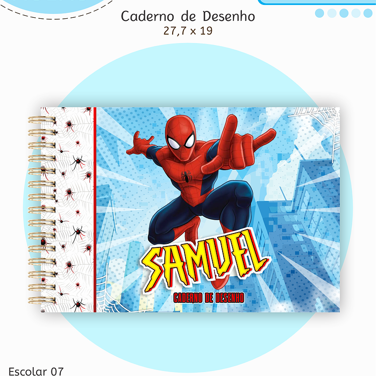 Arquivo Encadernação Kit Escolar - Homem Aranha 2