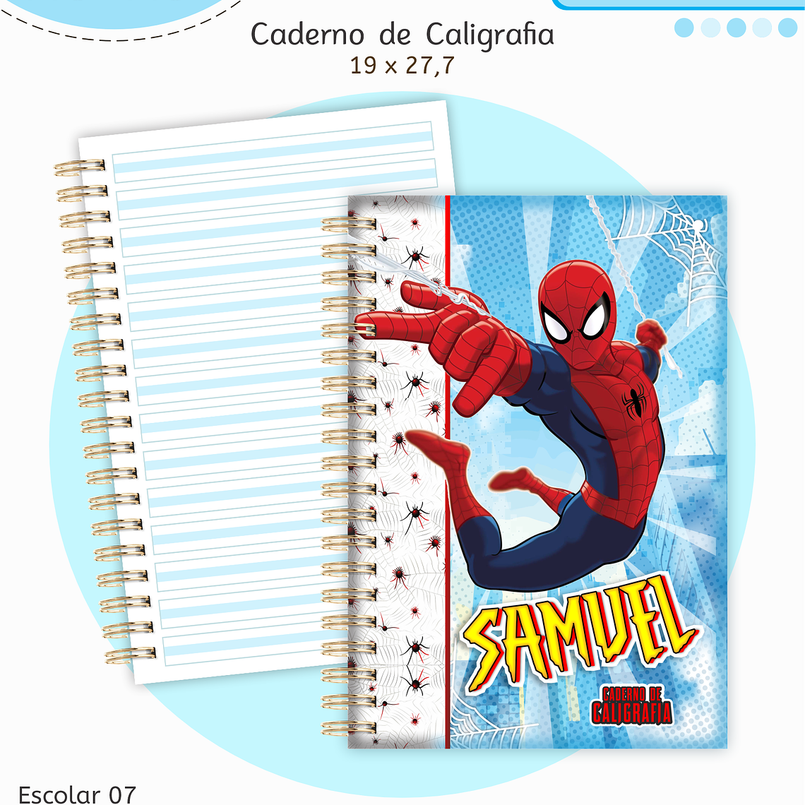 Arquivo Encadernação Kit Escolar - Homem Aranha 3