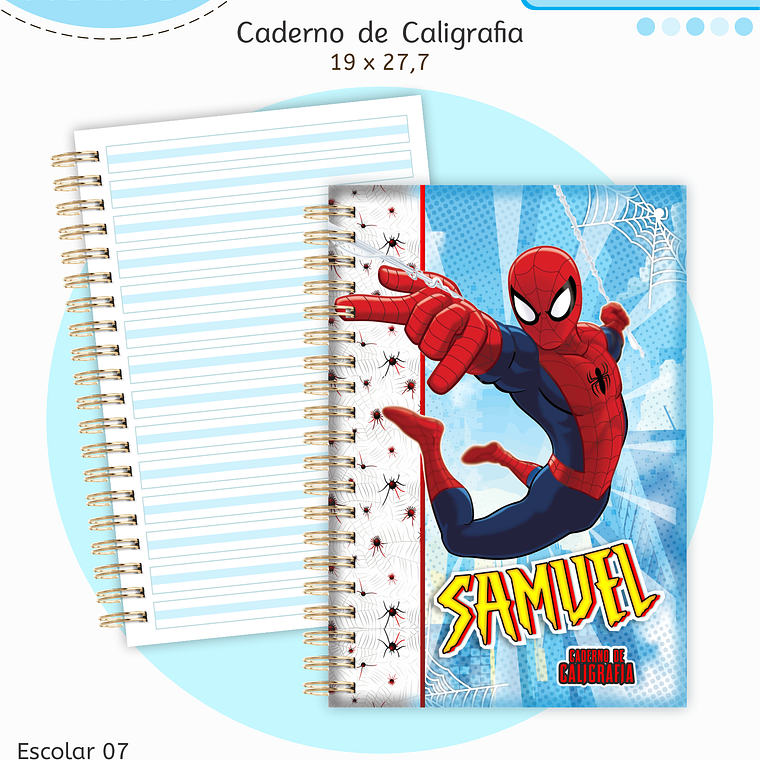 Arquivo Encadernação Kit Escolar - Homem Aranha 3