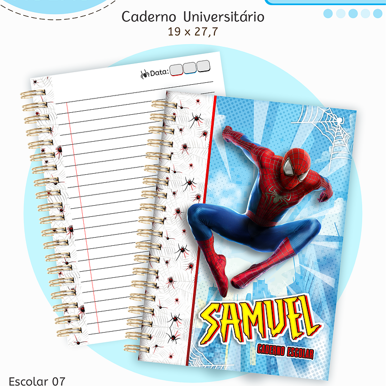 Arquivo Encadernação Kit Escolar - Homem Aranha 4