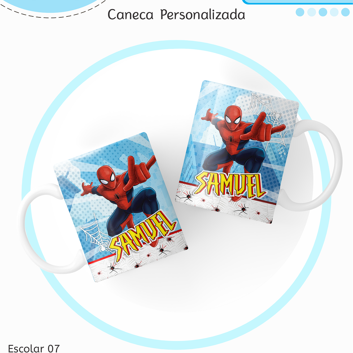 Arquivo Encadernação Kit Escolar - Homem Aranha 7