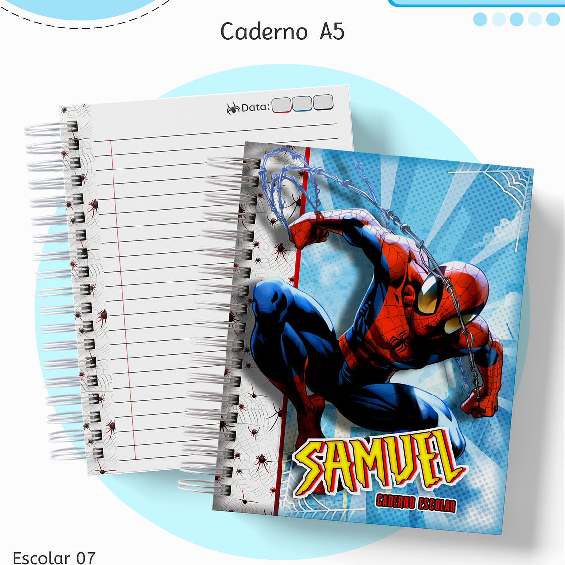 Arquivo Encadernação Kit Escolar - Homem Aranha 8