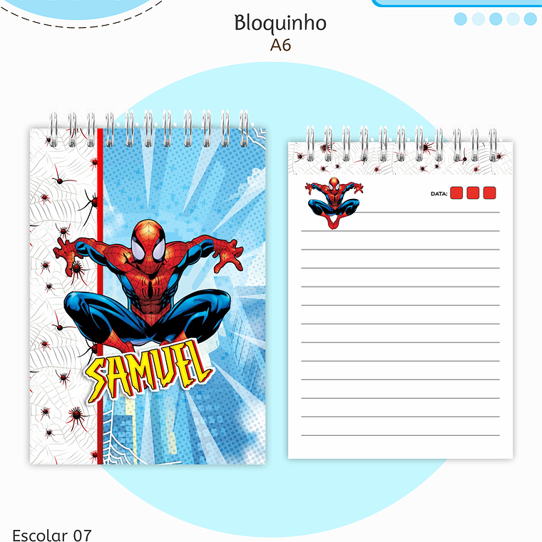 Arquivo Encadernação Kit Escolar - Homem Aranha 9