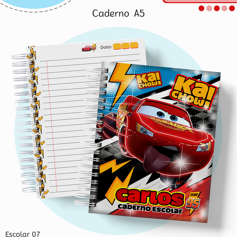 Arquivo Encadernação Kit Escolar - Carros 8