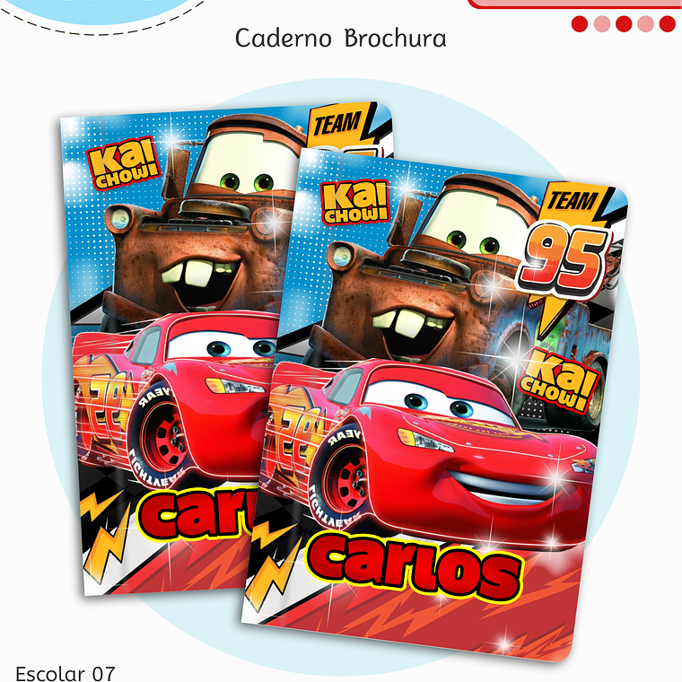 Arquivo Encadernação Kit Escolar - Carros 11