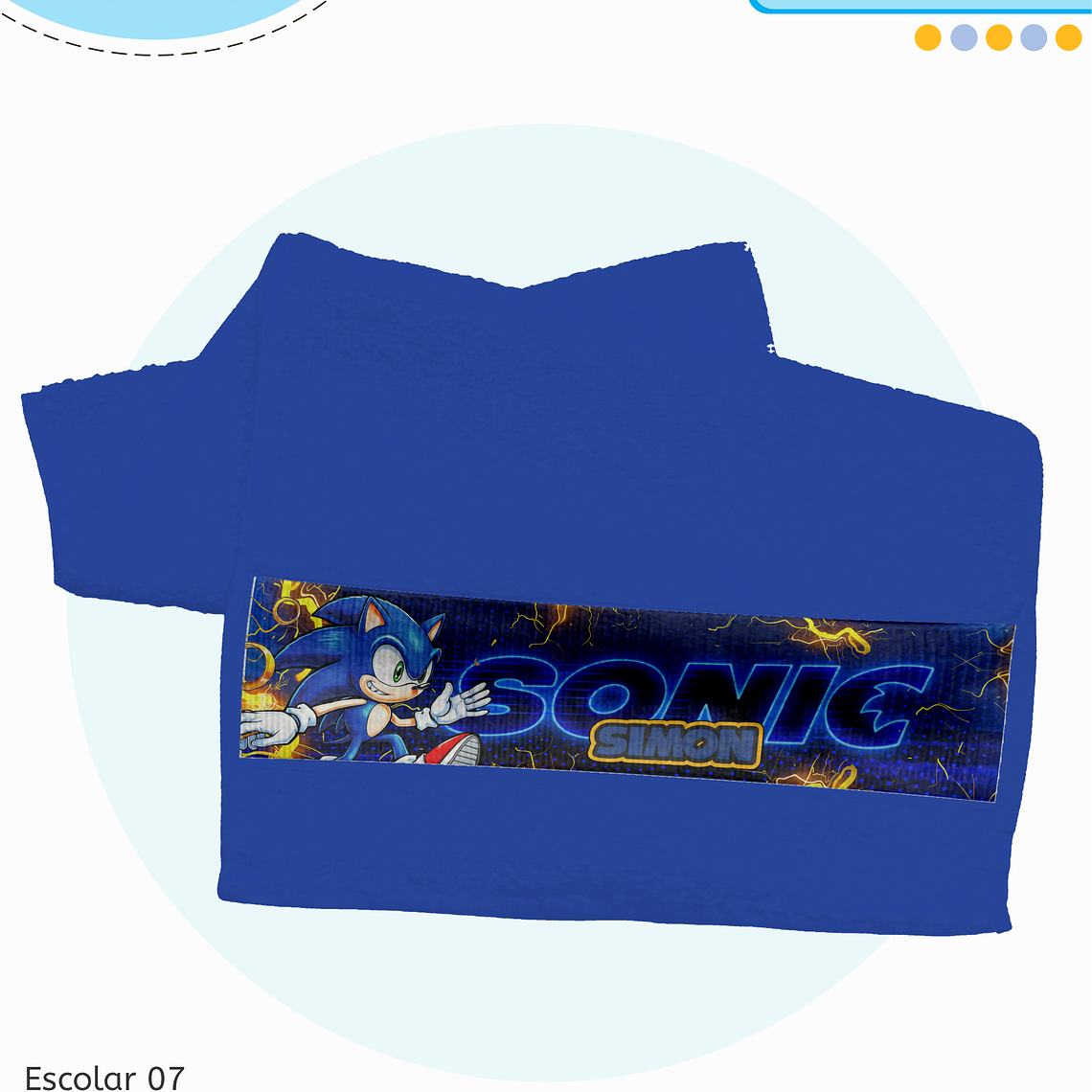 Arquivo Encadernação Kit Escolar - Sonic 15