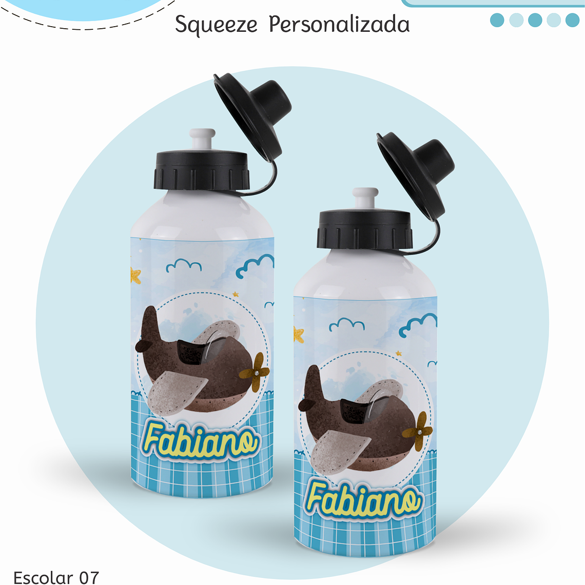 Arquivo Encadernação Kit Escolar - Aviões 9