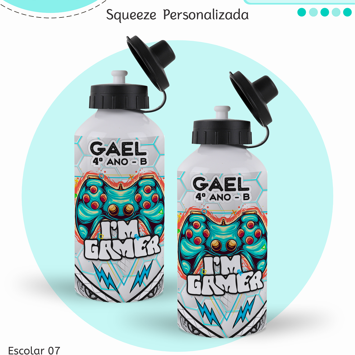 Arquivo Encadernação Kit Escolar - Gamer 13