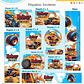 Arquivo Encadernação Kit Escolar - Hotwheels - Thumbnail 11