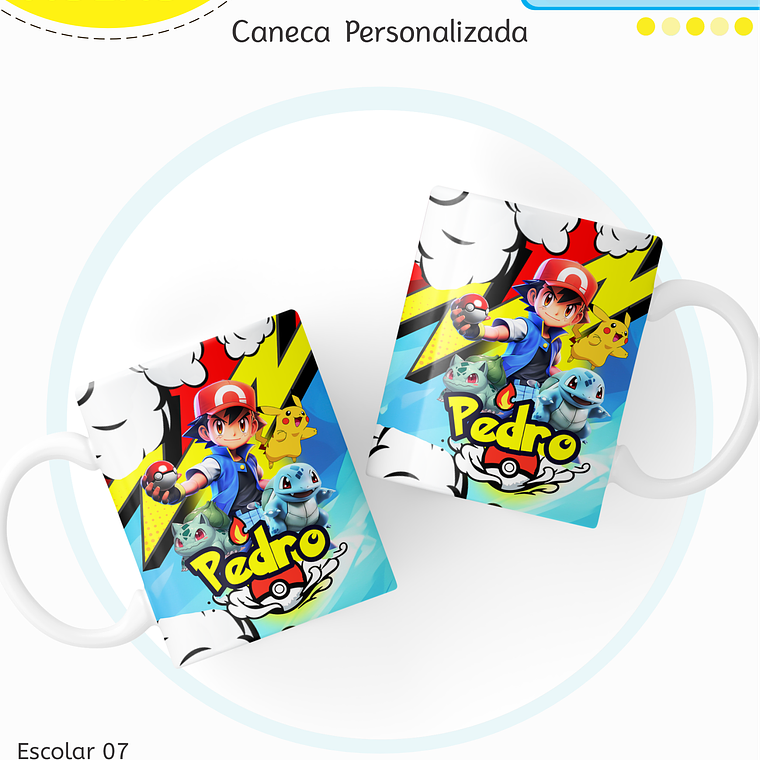 Arquivo Encadernação Kit Escolar - Pokemon 8