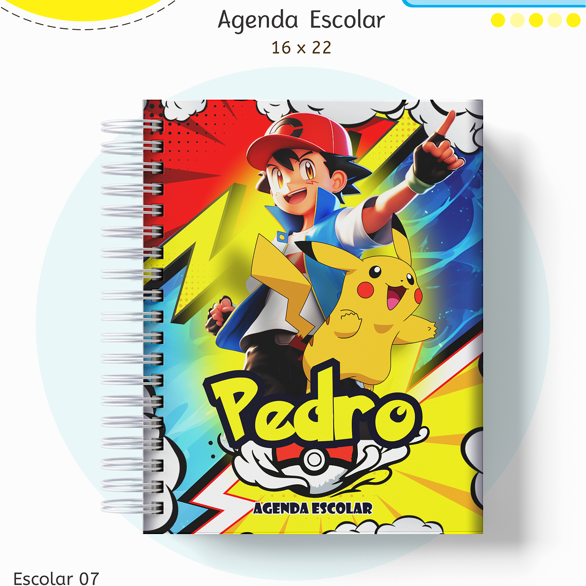 Arquivo Encadernação Kit Escolar - Pokemon 11