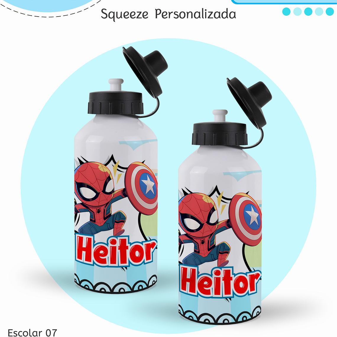 Arquivo Encadernação Kit Escolar - Super Heróis 9