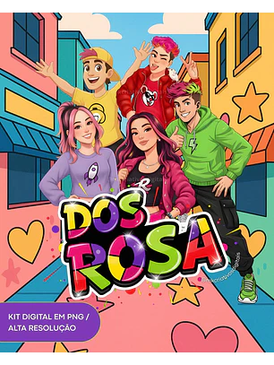 Kit Digital Dos Rosas
