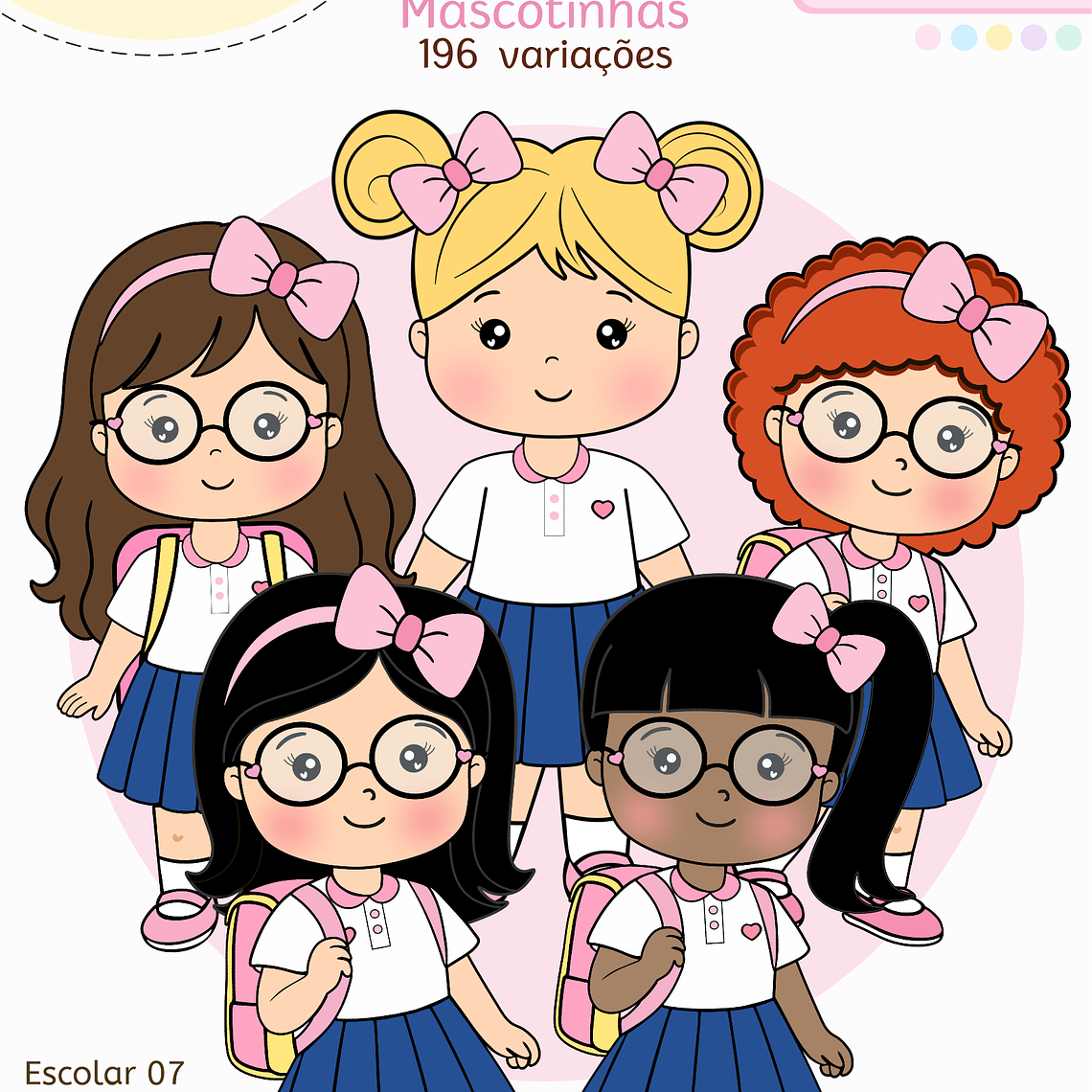 Arquivo Encadernação Kit Escolar - Aluninhas 2026 2