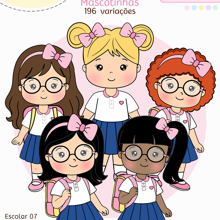 Arquivo Encadernação Kit Escolar - Aluninhas 2026 2