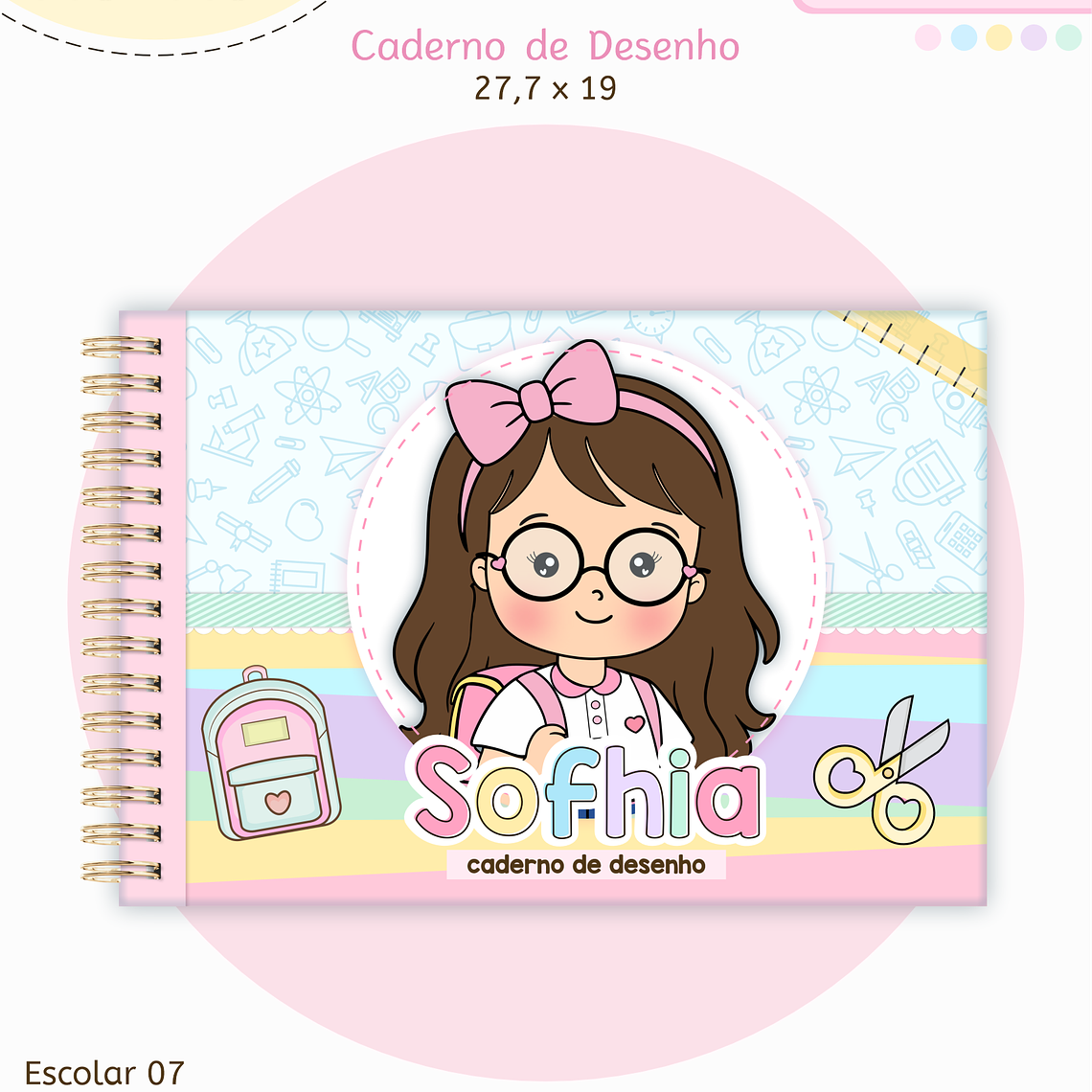 Arquivo Encadernação Kit Escolar - Aluninhas 2026 6