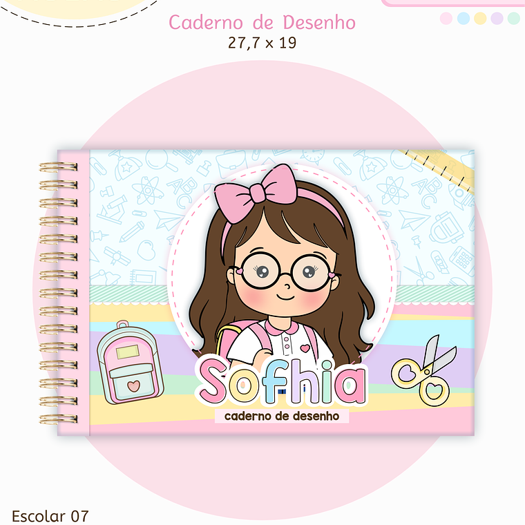 Arquivo Encadernação Kit Escolar - Aluninhas 2026 6