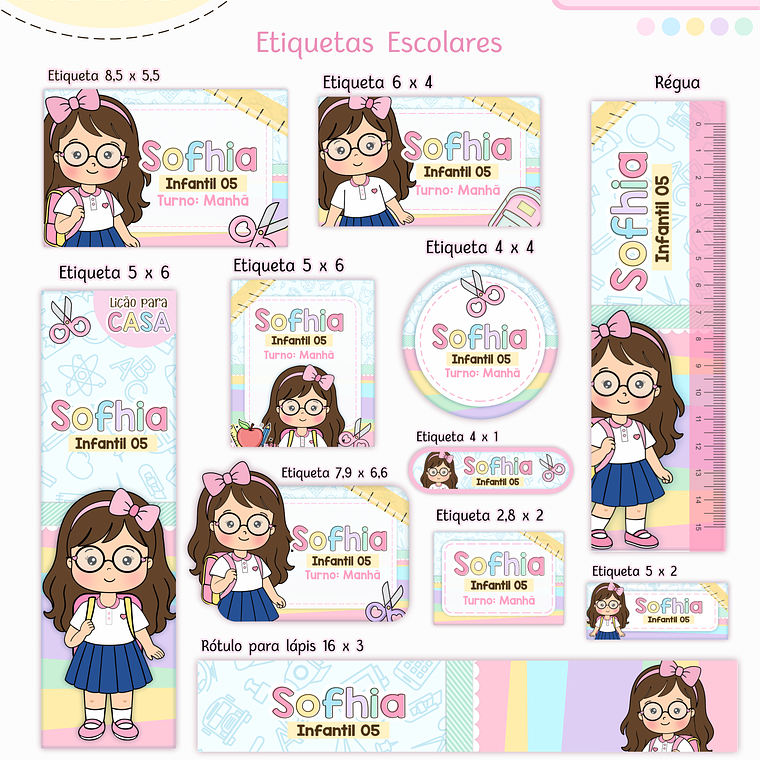 Arquivo Encadernação Kit Escolar - Aluninhas 2026 3