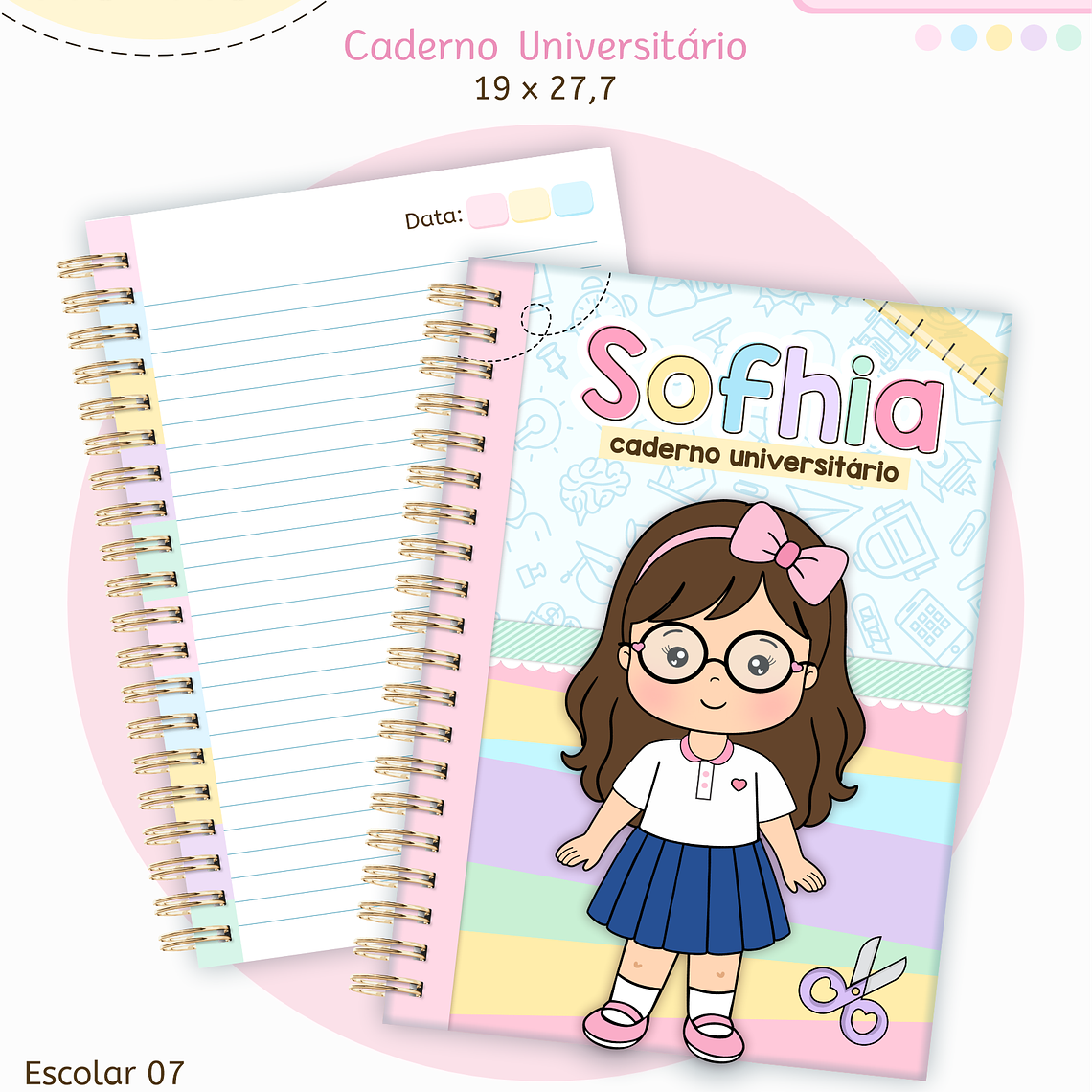 Arquivo Encadernação Kit Escolar - Aluninhas 2026 10