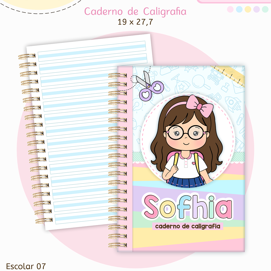 Arquivo Encadernação Kit Escolar - Aluninhas 2026 12