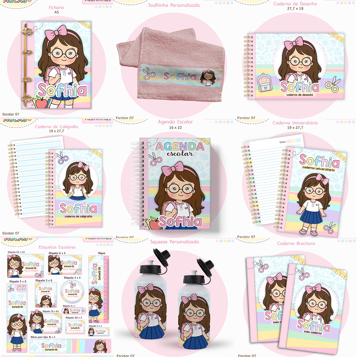 Arquivo Encadernação Kit Escolar - Aluninhas 2026 1
