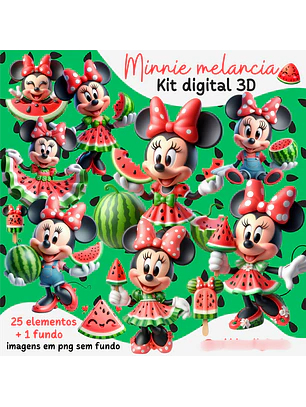 Arquivo Minnie Melancia – Kit Digital