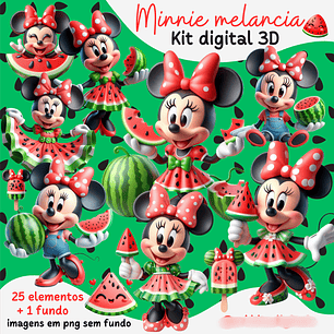 Arquivo Minnie Melancia – Kit Digital