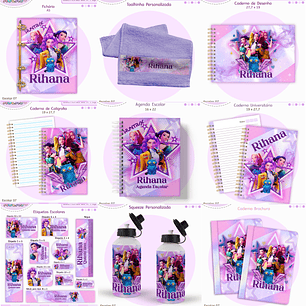 Arquivo Encadernação Kit Escolar - Guerreiras do K-pop