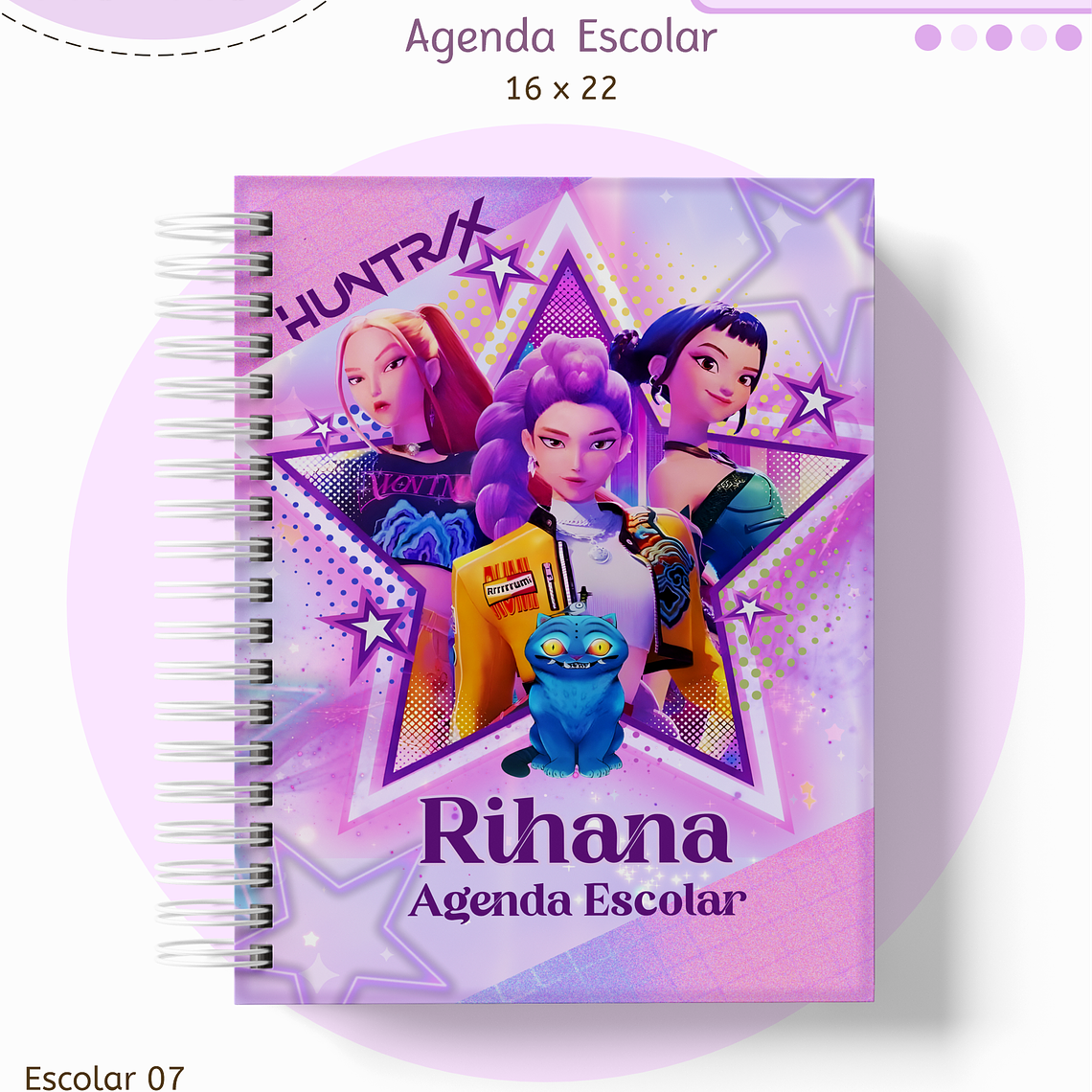 Arquivo Encadernação Kit Escolar - Guerreiras do K-pop 7