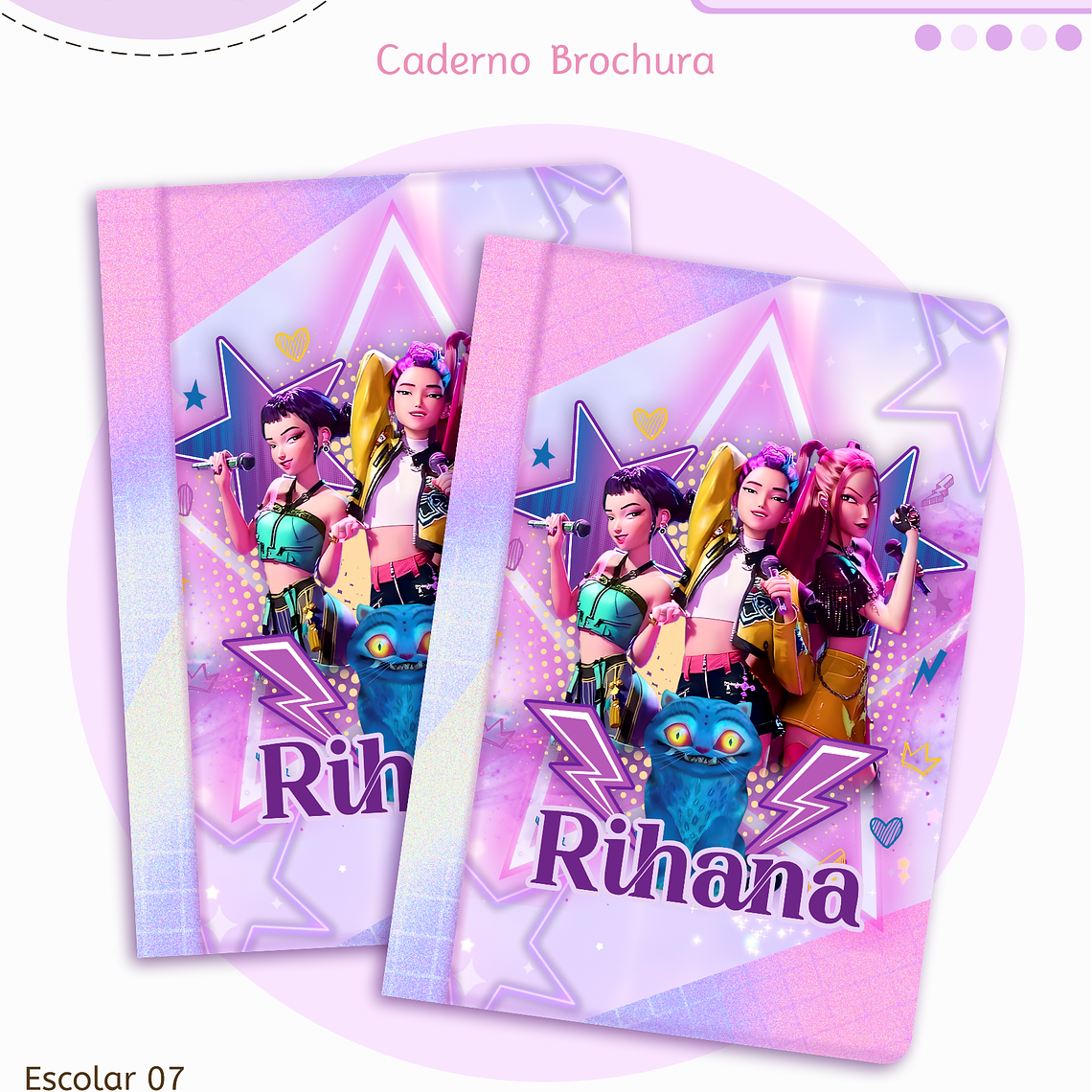 Arquivo Encadernação Kit Escolar - Guerreiras do K-pop 12