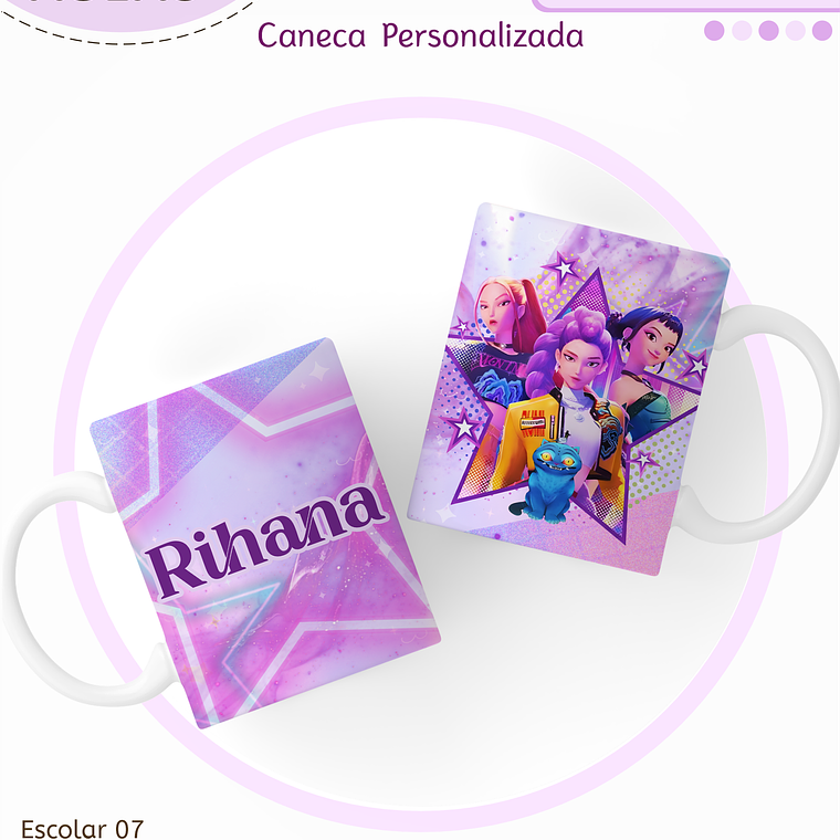 Arquivo Encadernação Kit Escolar - Guerreiras do K-pop 13