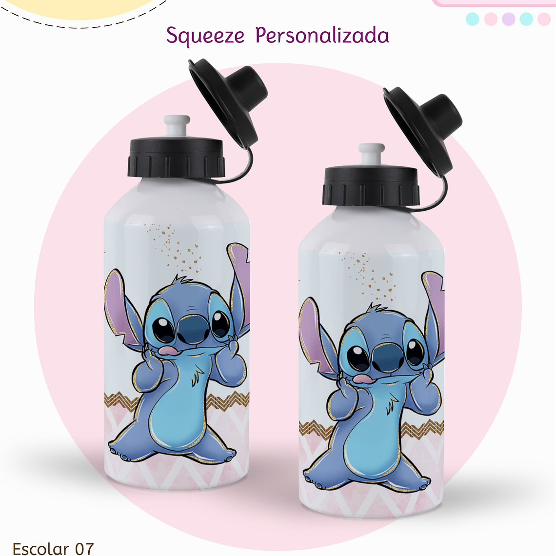 Arquivo Encadernação Kit Escolar - Stitch 7