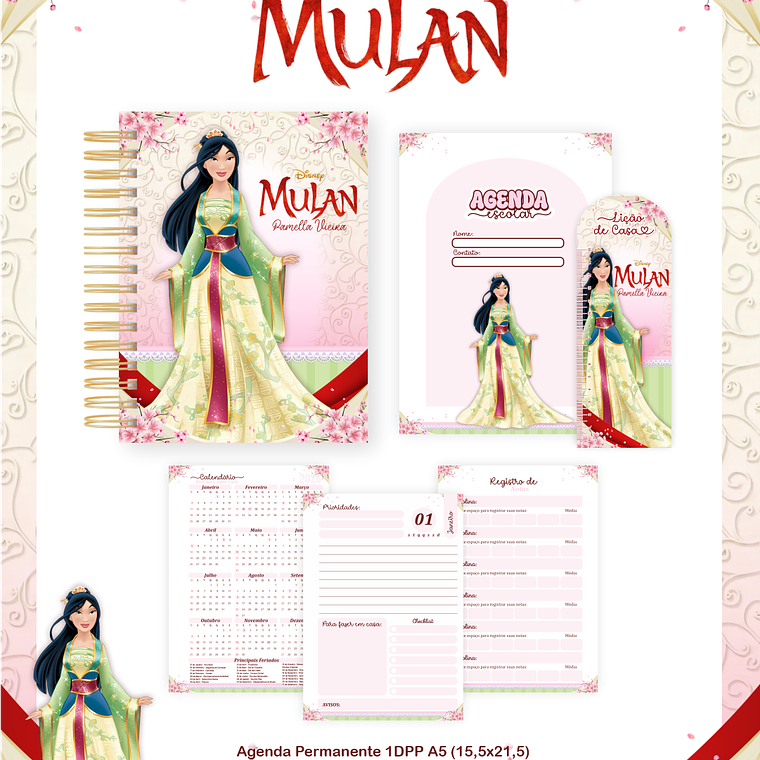 Arquivo Encadernação Escolar 2026 Mulan 3