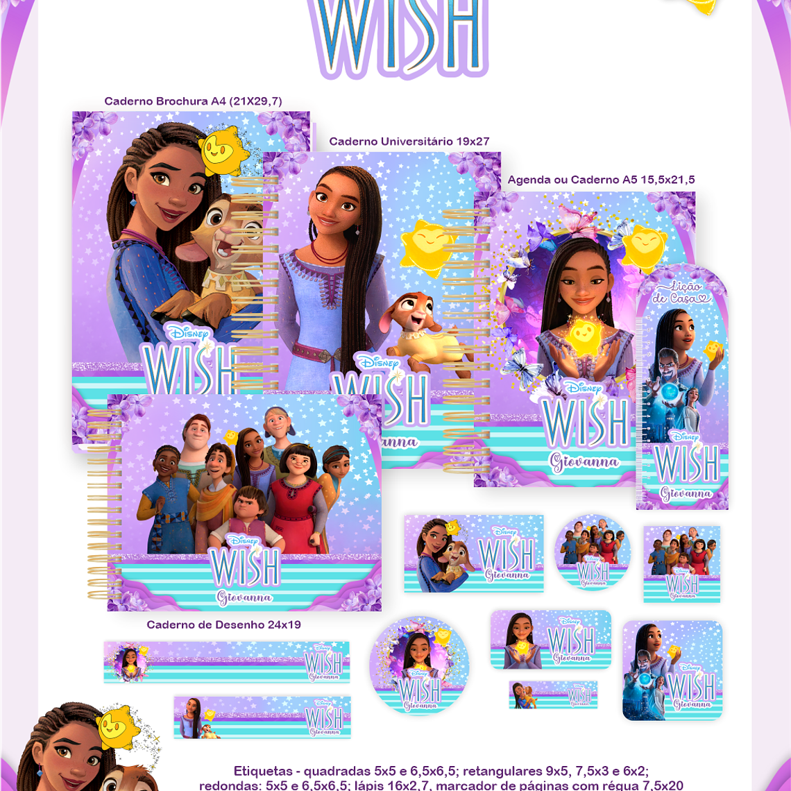 Arquivo Encadernação Escolar 2026 Wish 5