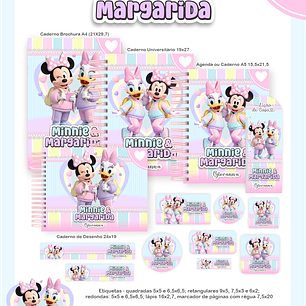 Arquivo Encadernação Escolar 2026 Minnie e Margarida