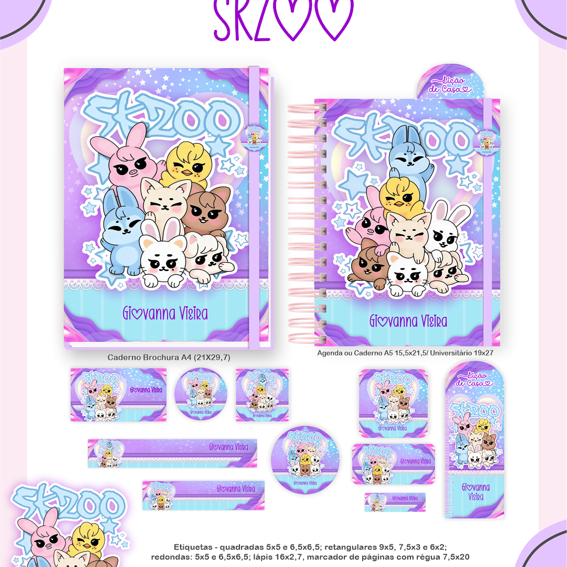 Arquivo Encadernação Escolar 2026 Skzoo 2