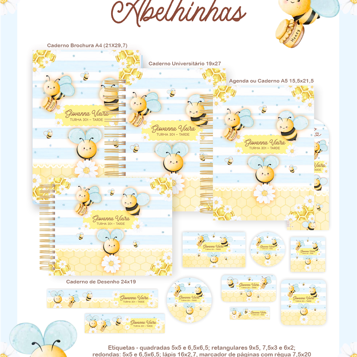 Arquivo Encadernação Escolar 2026 Abelhinhas 1