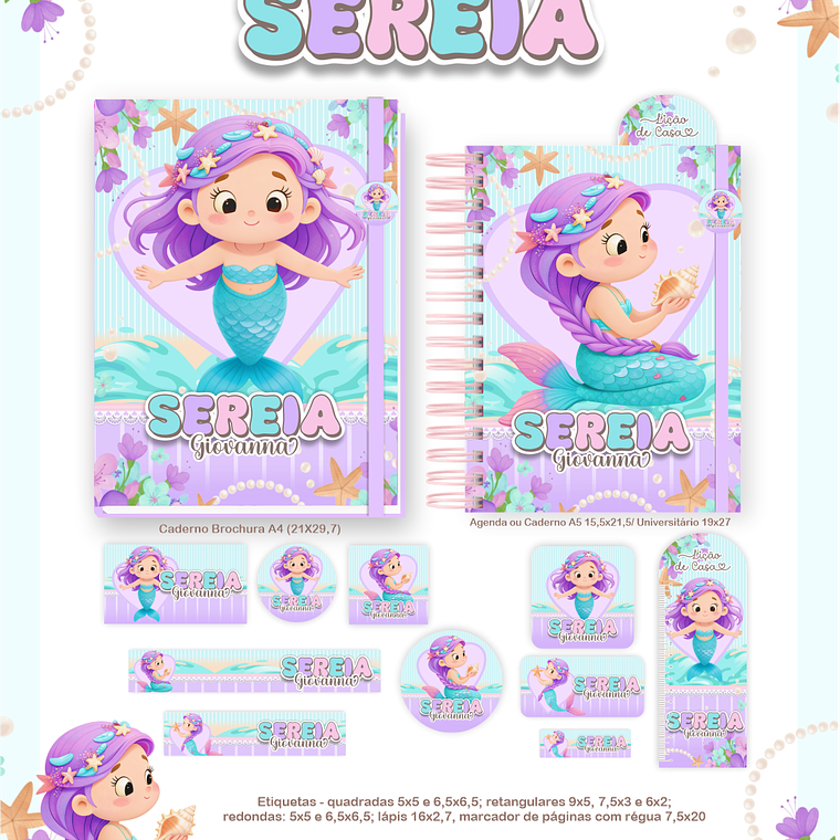 Arquivo Encadernação Escolar 2026 Sereia 2