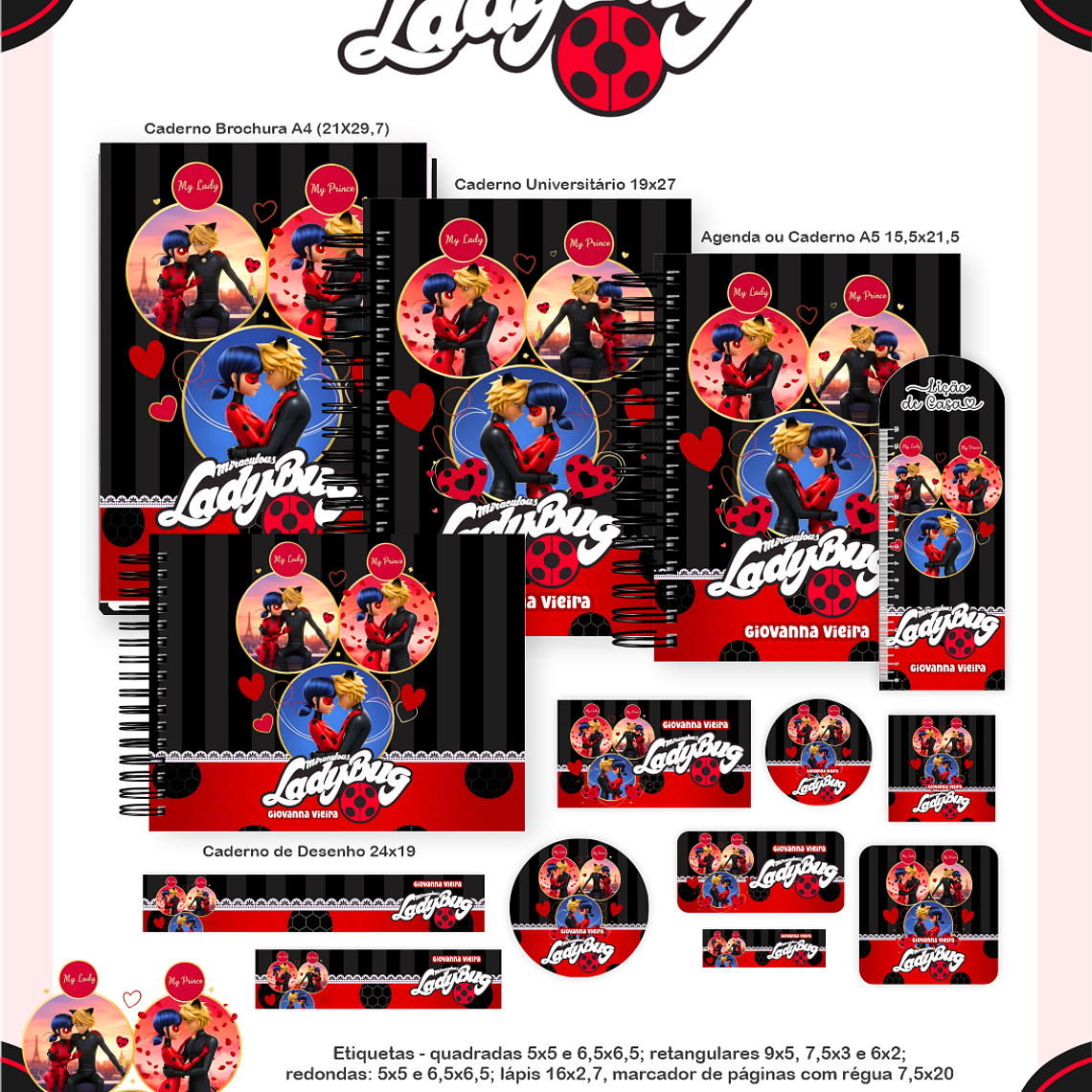 Arquivo Encadernação Escolar 2026 Lady Bug 1