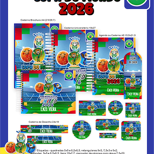 Arquivo Encadernação Escolar Copa do Mundo 2026