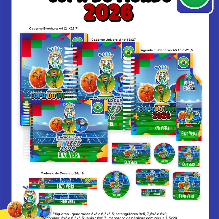 Arquivo Encadernação Escolar Copa do Mundo 2026 1
