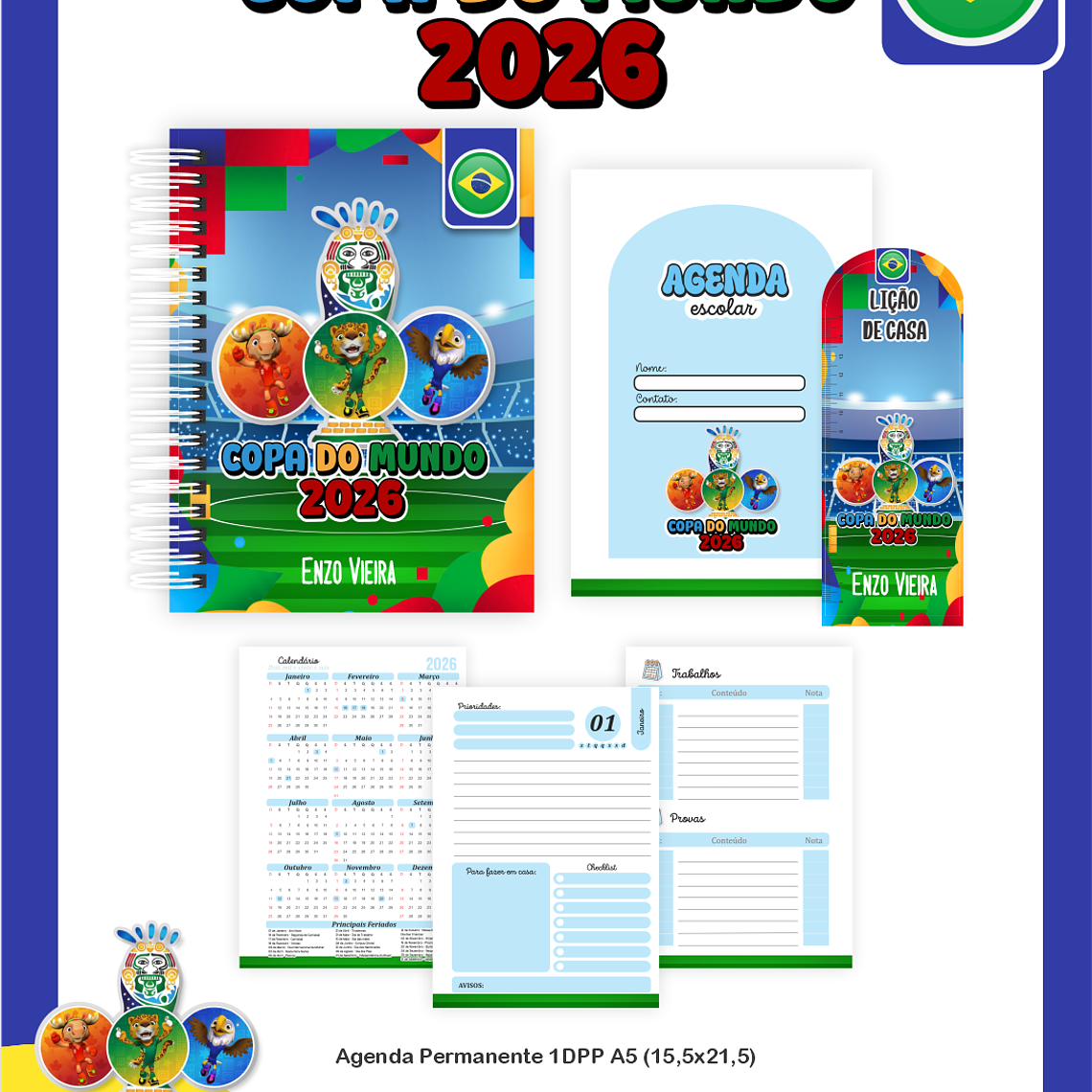 Arquivo Encadernação Escolar Copa do Mundo 2026 5