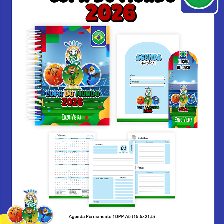Arquivo Encadernação Escolar Copa do Mundo 2026 5