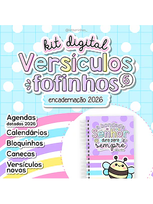 Arquivo Encadernação Versículos Fofinhos 2026