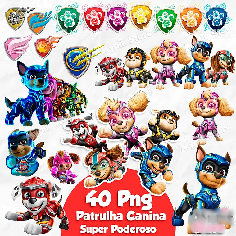 Kit digital patrulha canina super poderosos 1